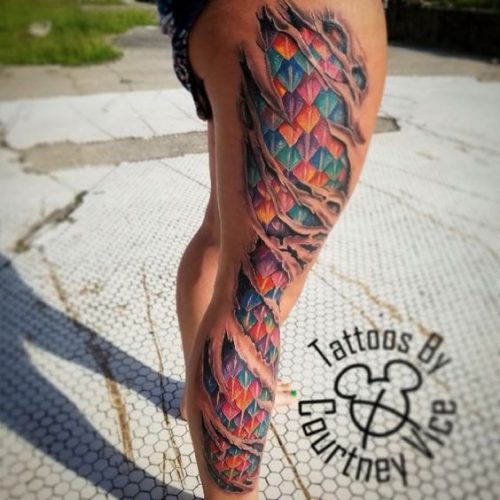 Enchanting Mermaid Scales Tattoos 2024: Top 15 Design Ideas for Ocean-Inspired Ink