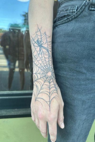 Spider Web Tattoo