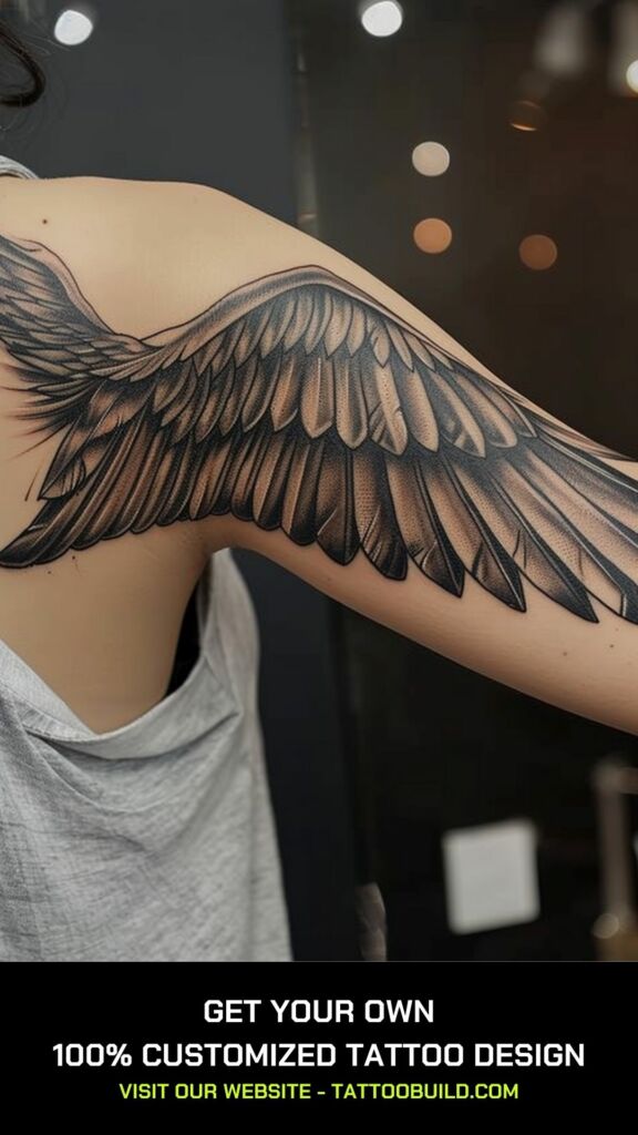 bird wing tattoo