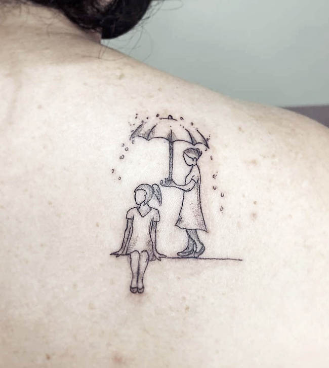 Always there mom tattoo by @carolinastattoo