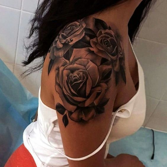 Rose Flower Tattoos For Girls