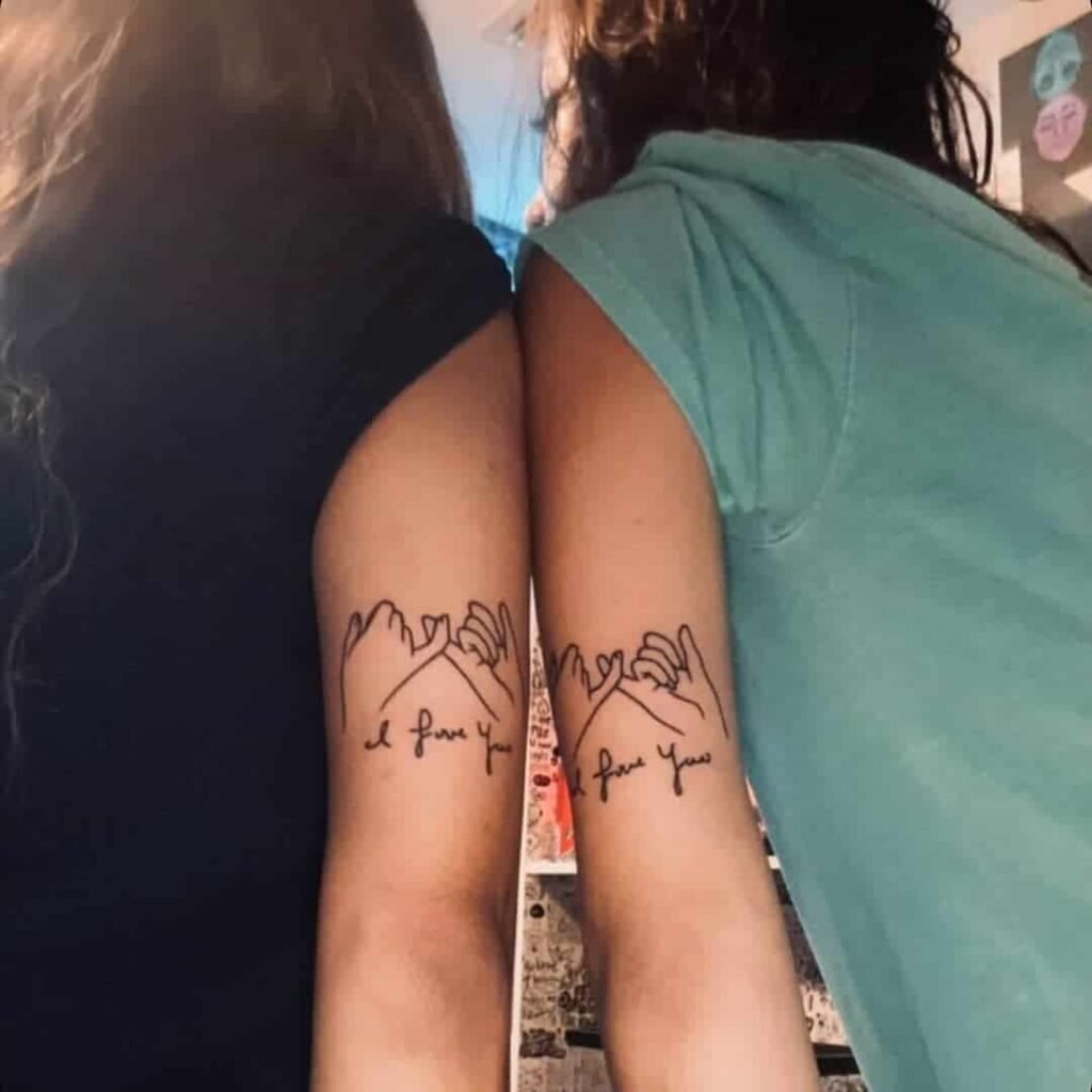 Best Friend Pinky Promise Tattoo