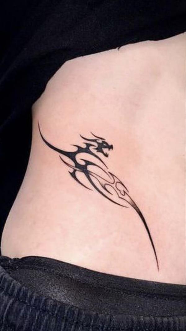 Dragon cyber sigilism tattoo