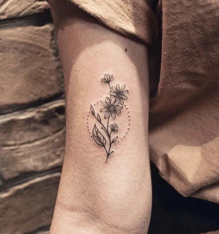 Feminine Flower Tattoo