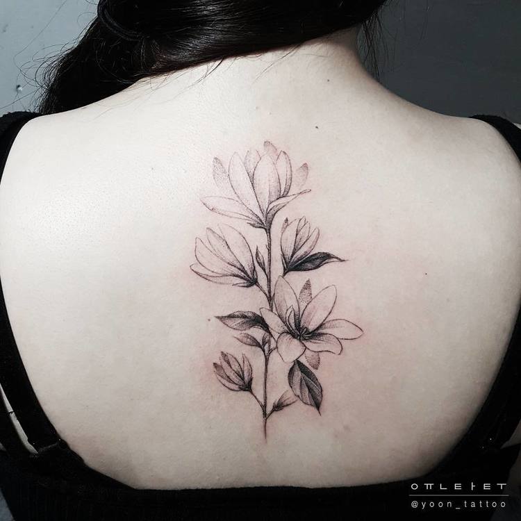 Magnolia Tattoo by yoon_tattoo