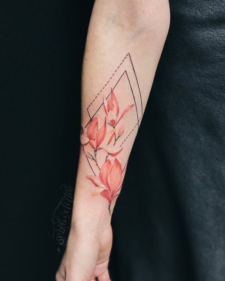 Magnolia Tattoo by soboleva.tattoo