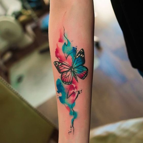 Explore 25 Unique Watercolor Butterfly Tattoo Ideas for 2024: Stunning Designs for Women &#8211; Arm, Back, and Hand Styles