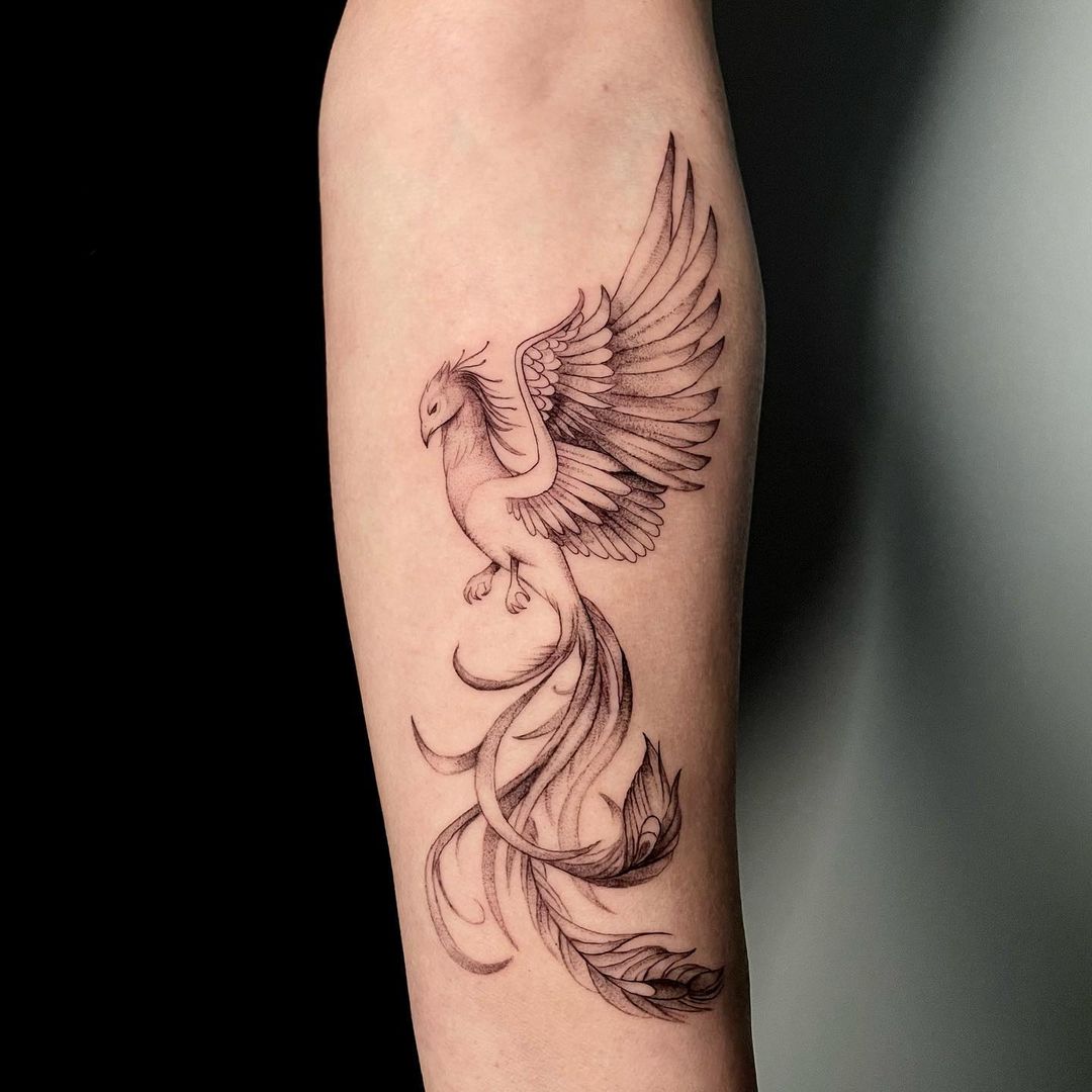 Elegant Phoenix On The Arm