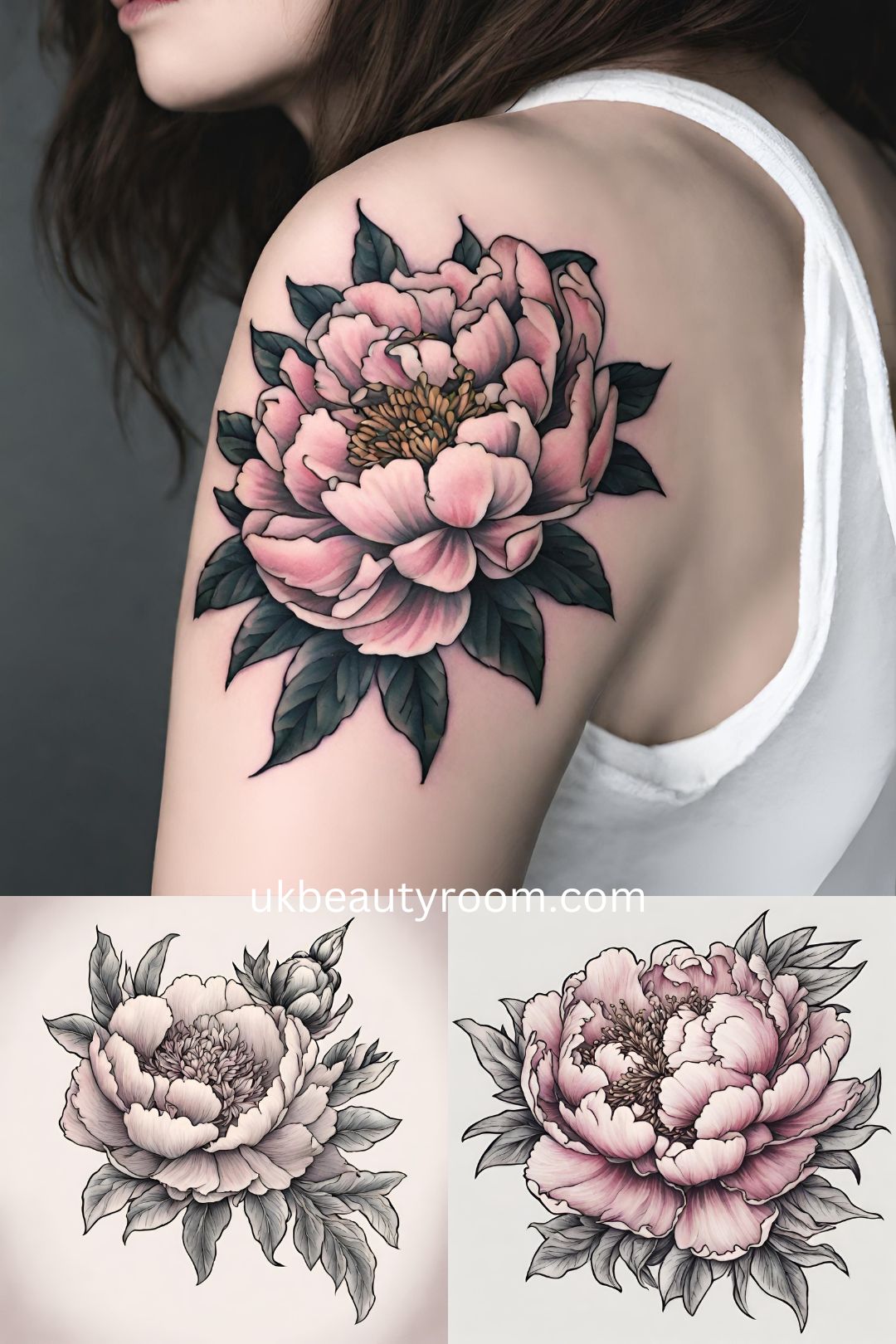 Peony Flower Tattoo