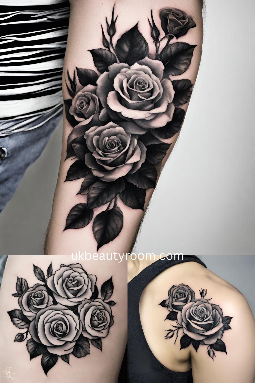 Black and Gray Roses