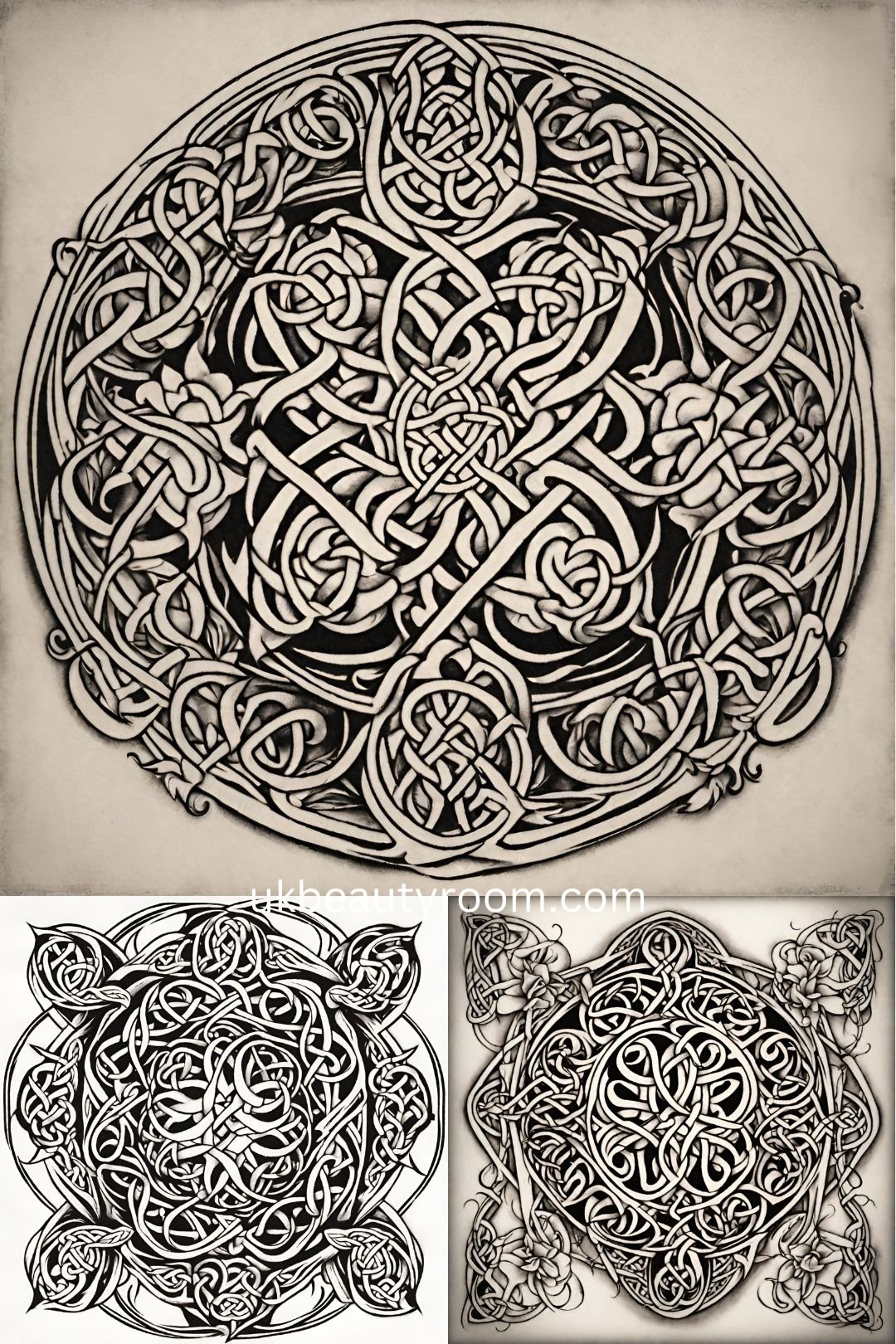 Celtic Knotwork with Flowers