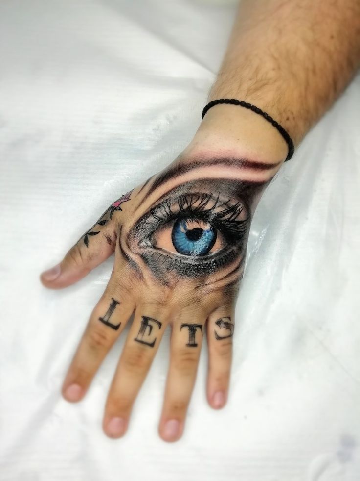 Eye fist tattoo