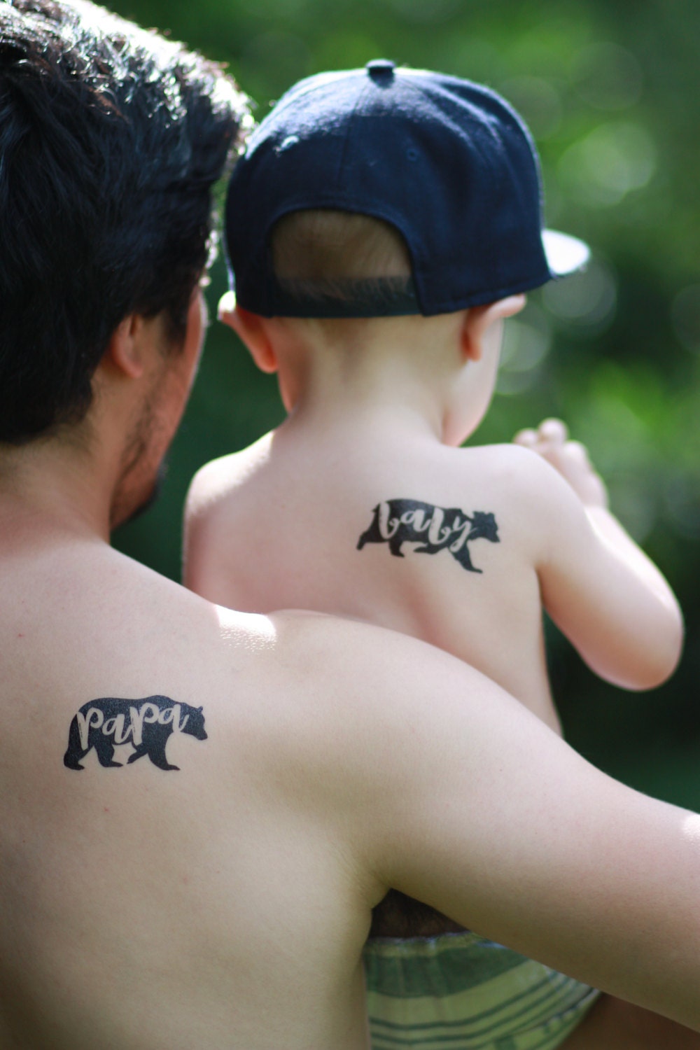 PAPA Bear & BABY Bear Tattoos / Father and Son / Dad and Child / Father and  Daughter Photo Shoot / Photo Shoot Props / Family Photo Idea - Etsy