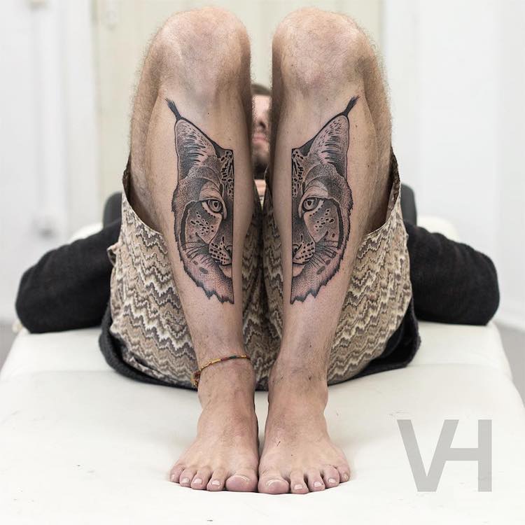 Symmetrical Tattoos by Valentin Hirsch